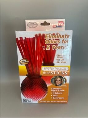 Forever Fragrant Fresh Sticks Country Home Fragrance Vase Joy Mangano ASOTV New